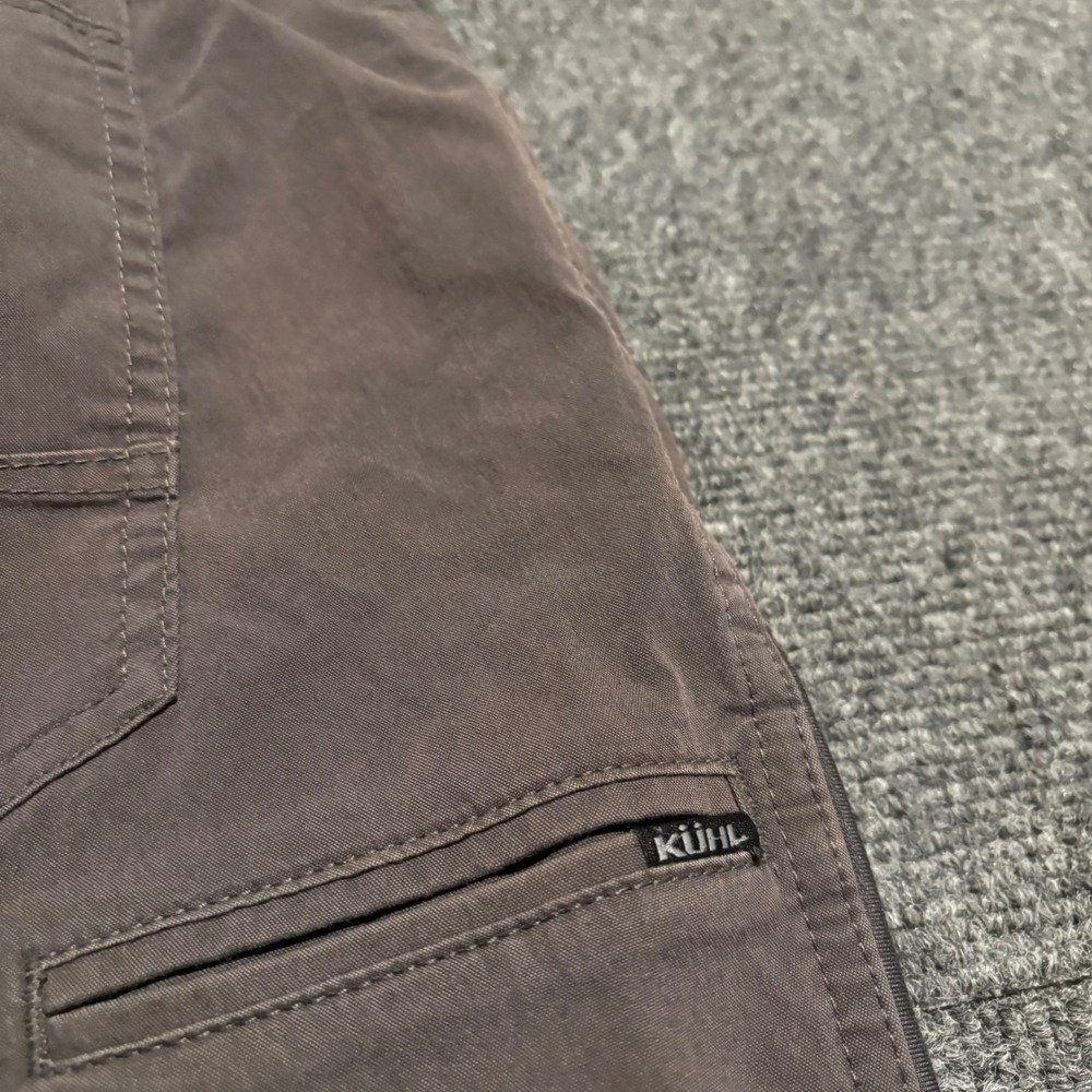 Kuhl Free Radikl Mens Charcoal Gray Hiking Pants 42x32 Enduro Fabric Stretch - Picture 6 of 9